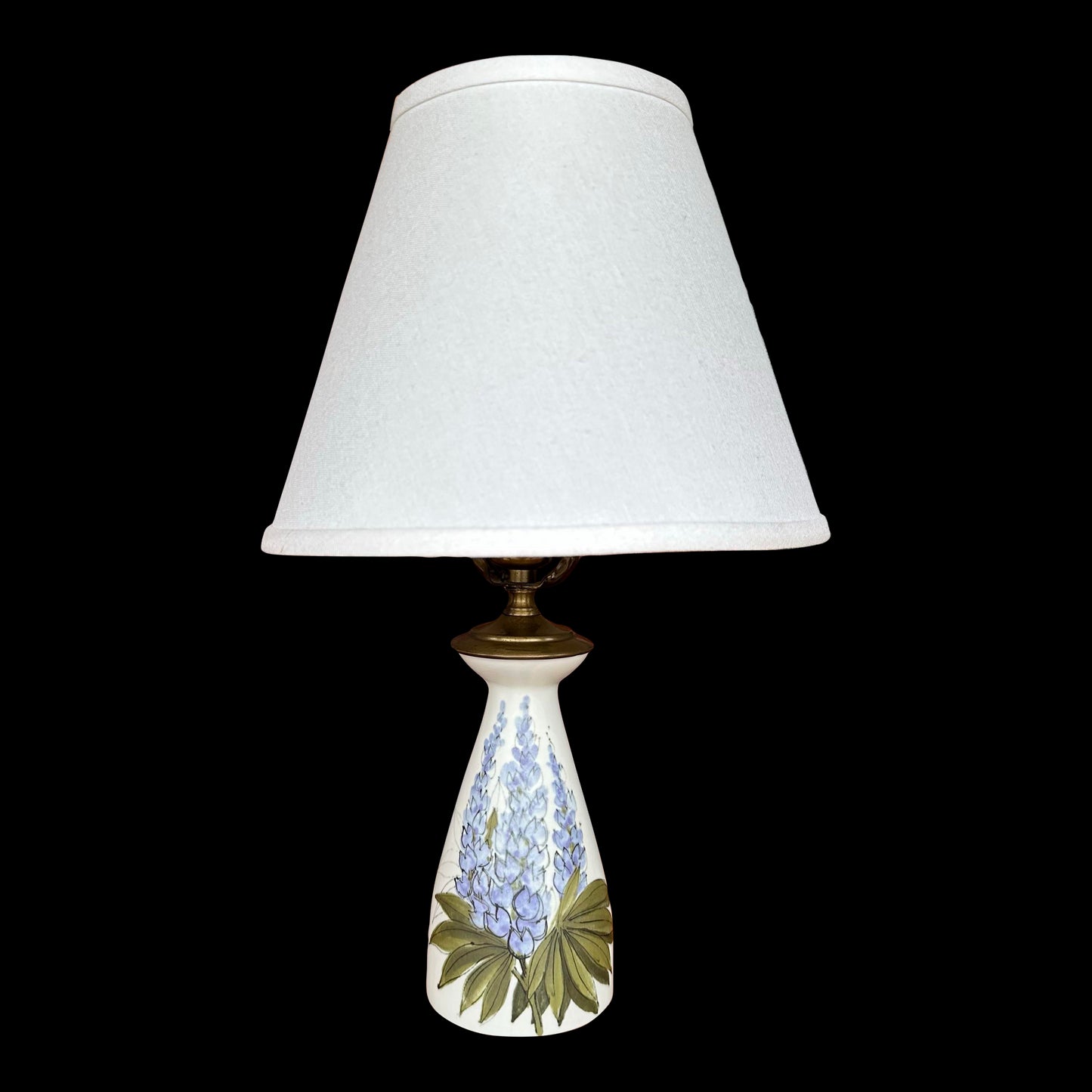 Royal Copenhagen Petite Hand Painted Floral Table Lamp