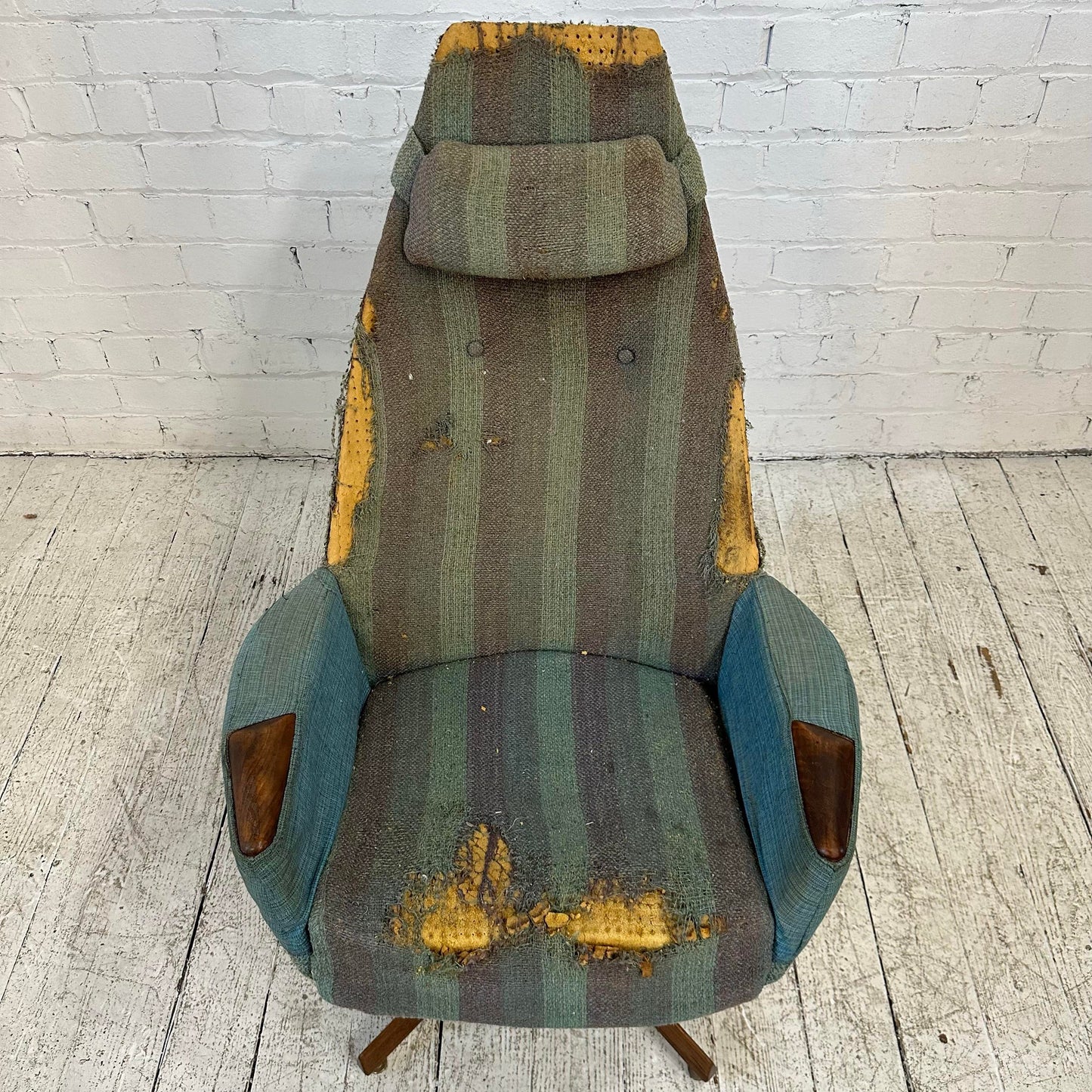 Adrian Pearsall Tall Back Swivel Chair for Craft Associates