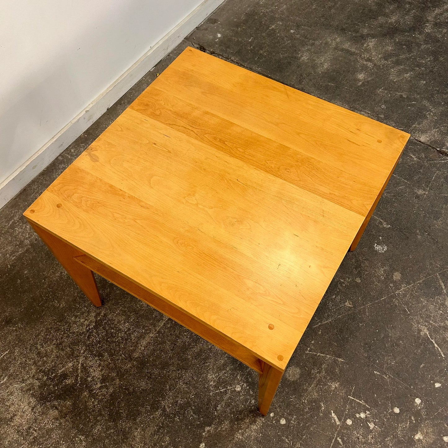 Conant Ball Table by Leslie Diamond Square in Birch