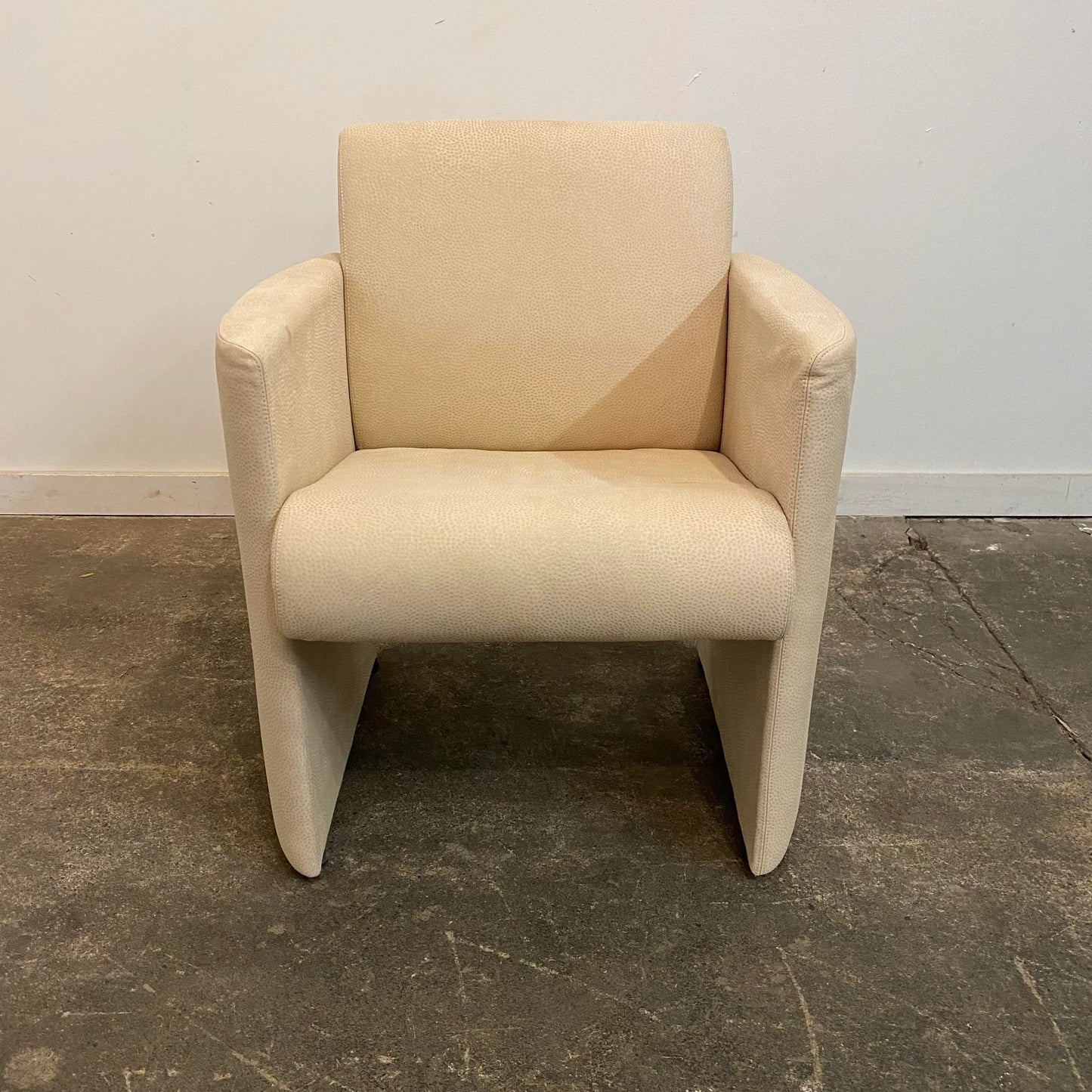 Sormani Lounge Chair Late 20th Century From Italy Leather Suede