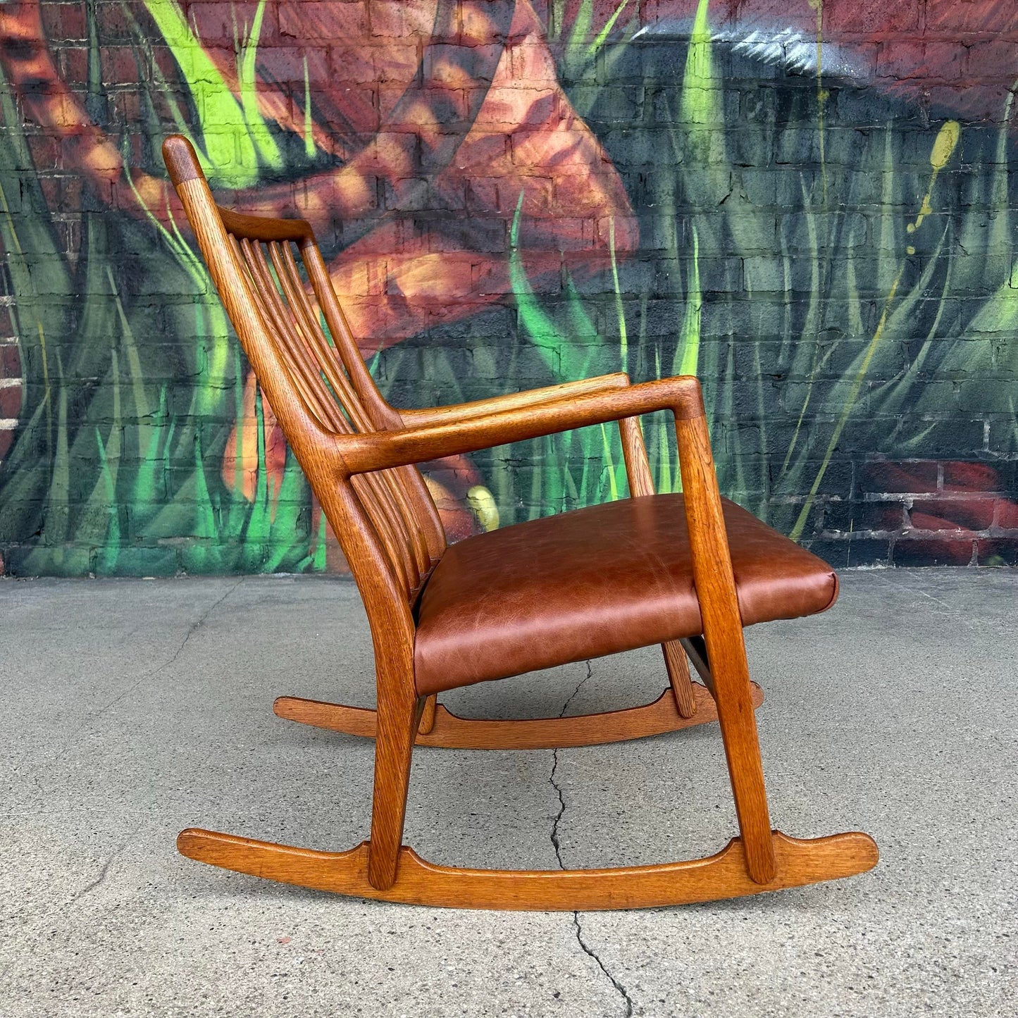 Early Mid Century Modern Hans J. Wegner Rocking Chair Ml-33