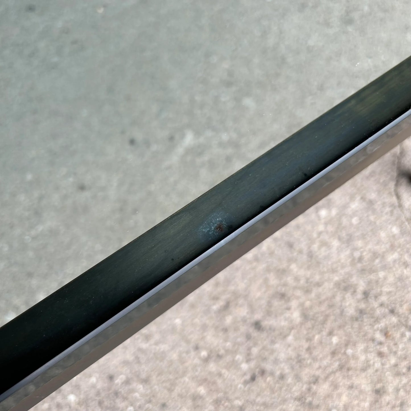 Mid Century Modern Square Bonze and Glass Coffee Table Knoll Style