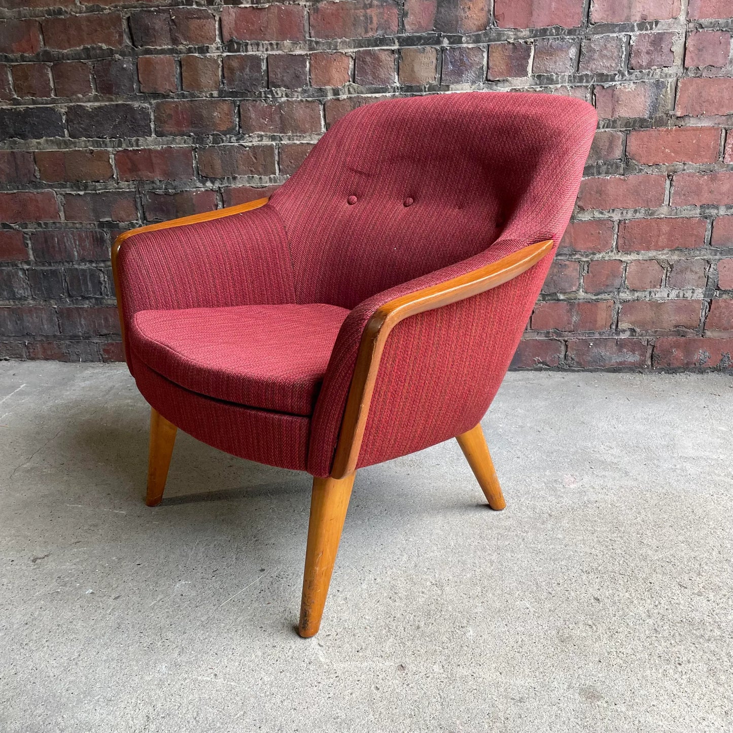 Norwegian Modern Mid Century Teakwood Armchair