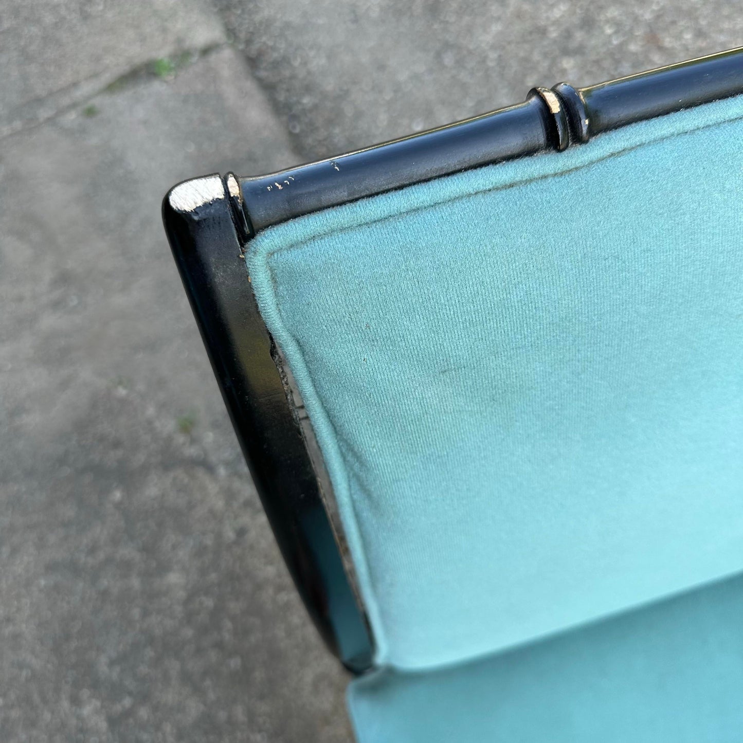 Set of 6 Faux Bamboo Dining Chairs Mid-Century Modern