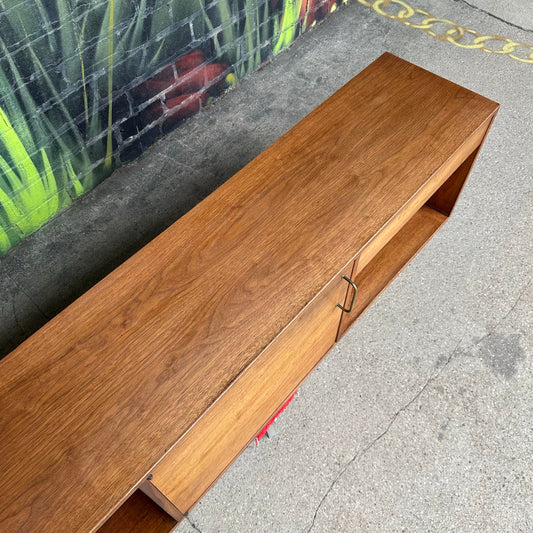 Jens Risom Floating Walnut Credenza Mid-Century Modern