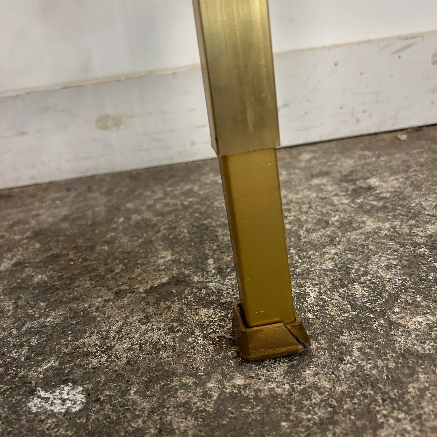 Mid Century Modern Brass Tension Rod Room Divider Gold Aluminum