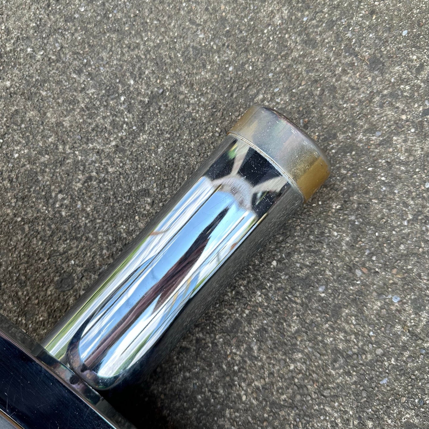 Romeo Rega Harp Shaped Chrome and Brass Dining Table