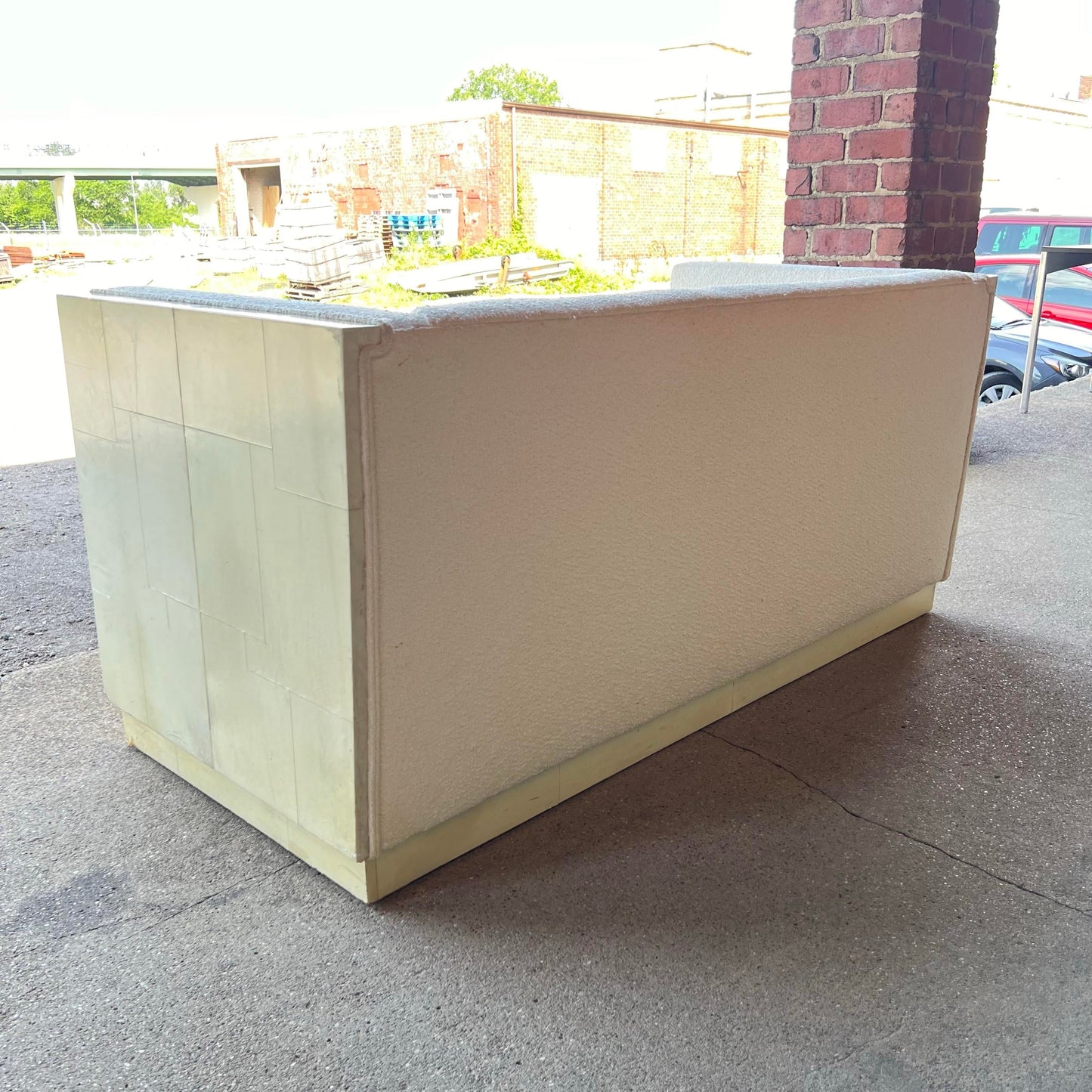 Karl Springer Goat Skin Loveseat