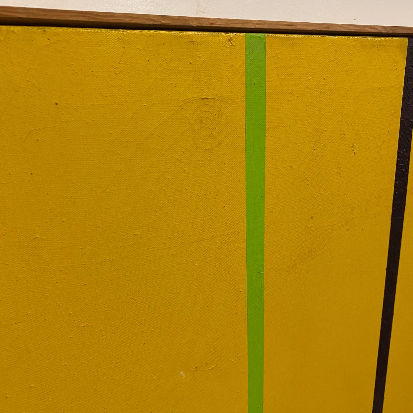 Mid 20th Century Minimalist Geometric Painting, Framed