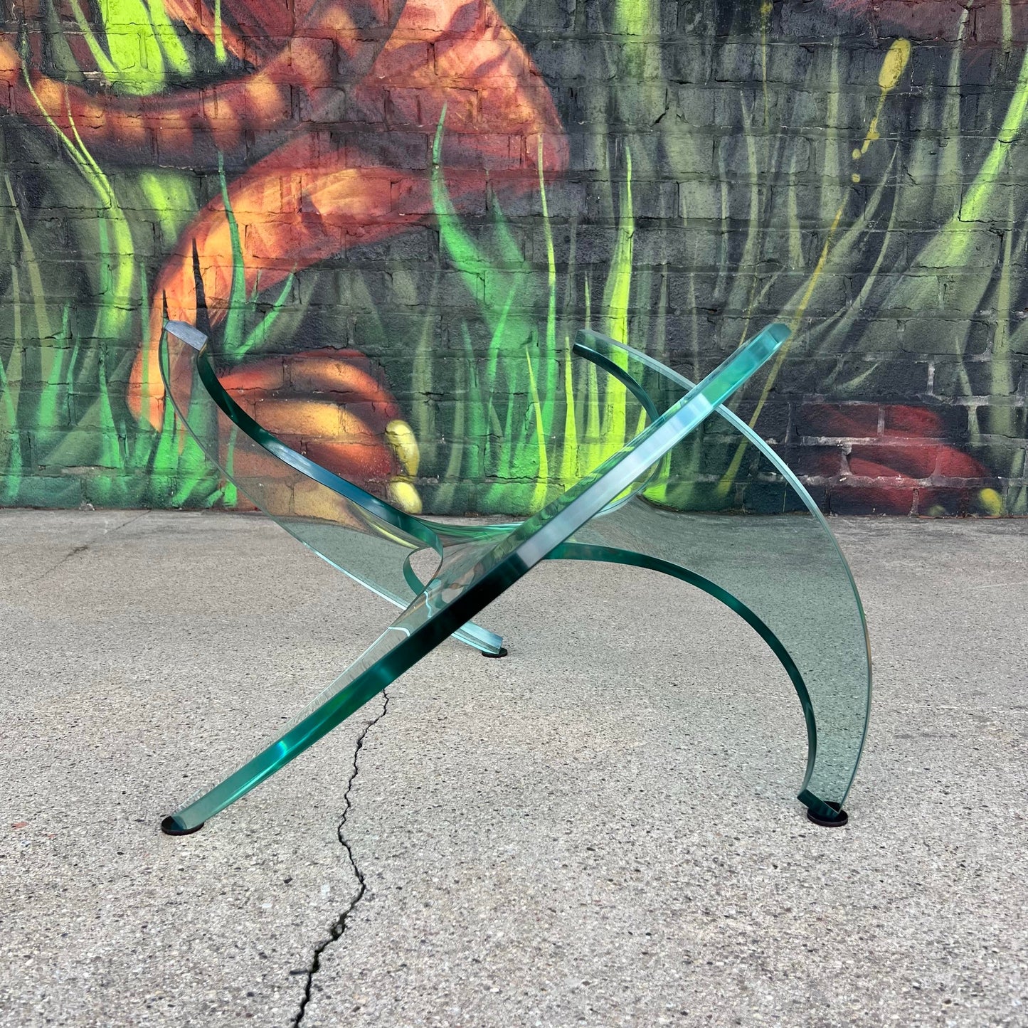 Knut Hesterburg Rare Glass Propeller Coffee Table