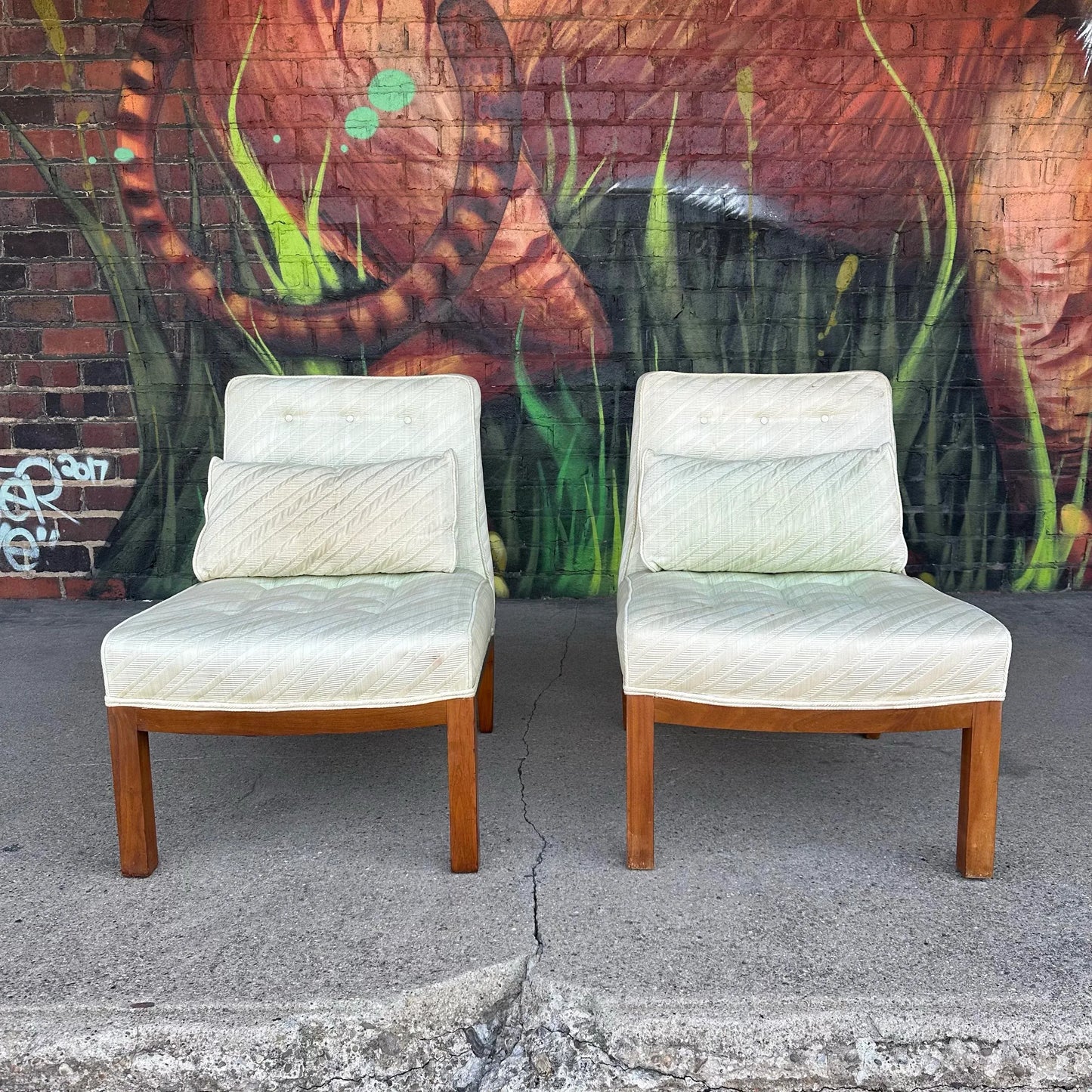 Pair of Dunbar-Style Slipper Side Chairs