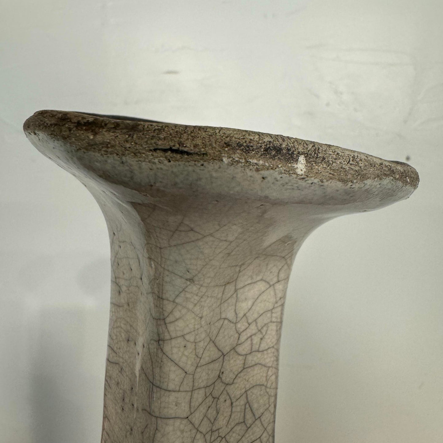 Tall Organic Shaped Ceramic Vase “Why Won’t She Go Away?”