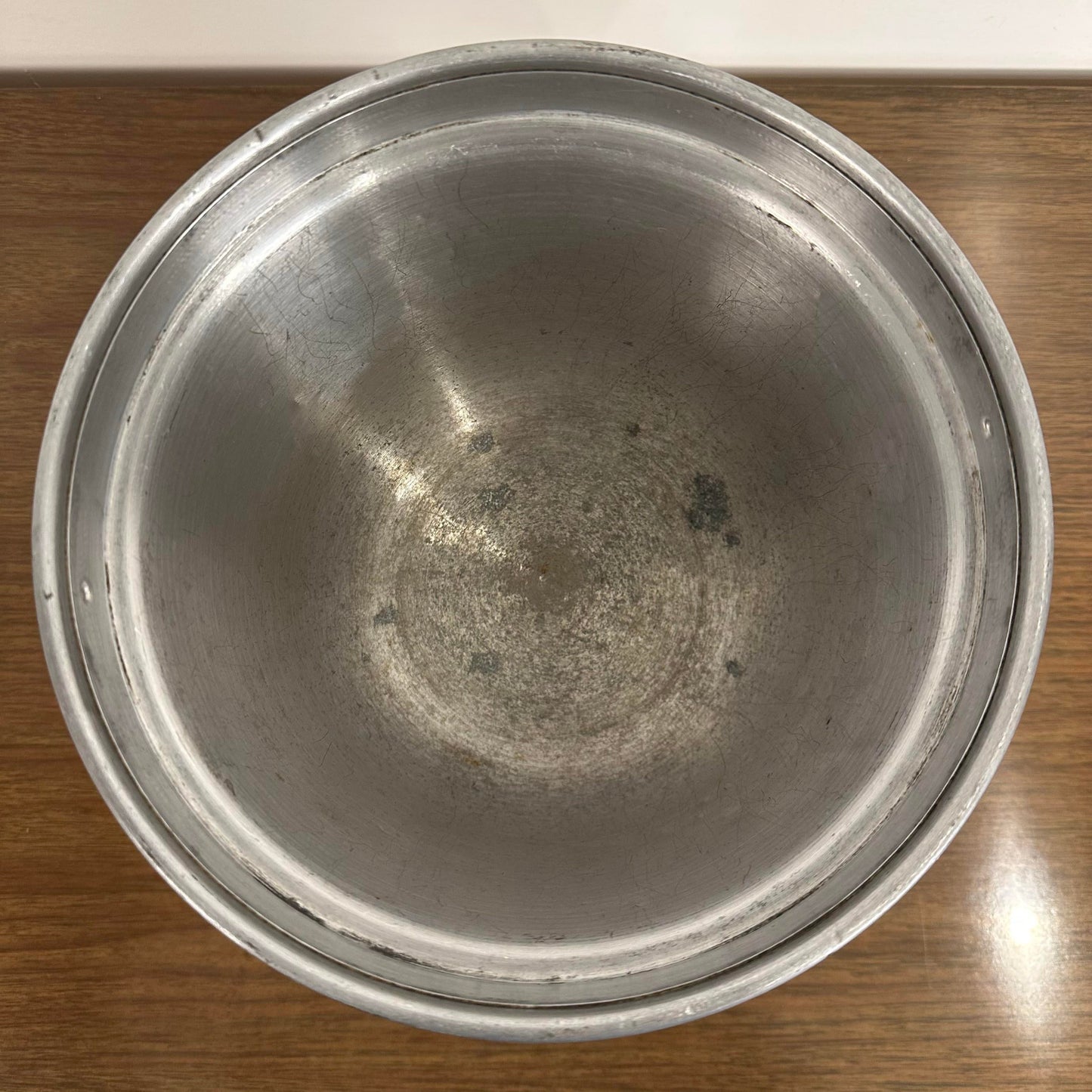 Mid-Century Modern Italian Hammered Aluminum Ice Bucket