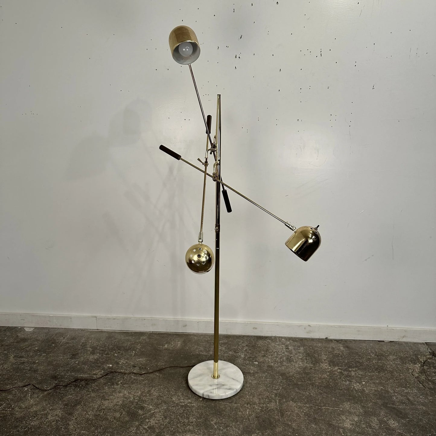 Triennale Style Brass Floor Lamp