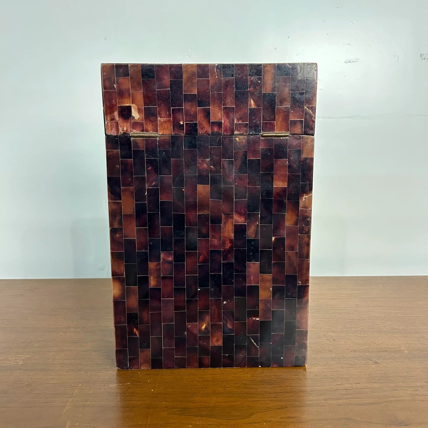 Tessellated Marble Box by Karl Springer