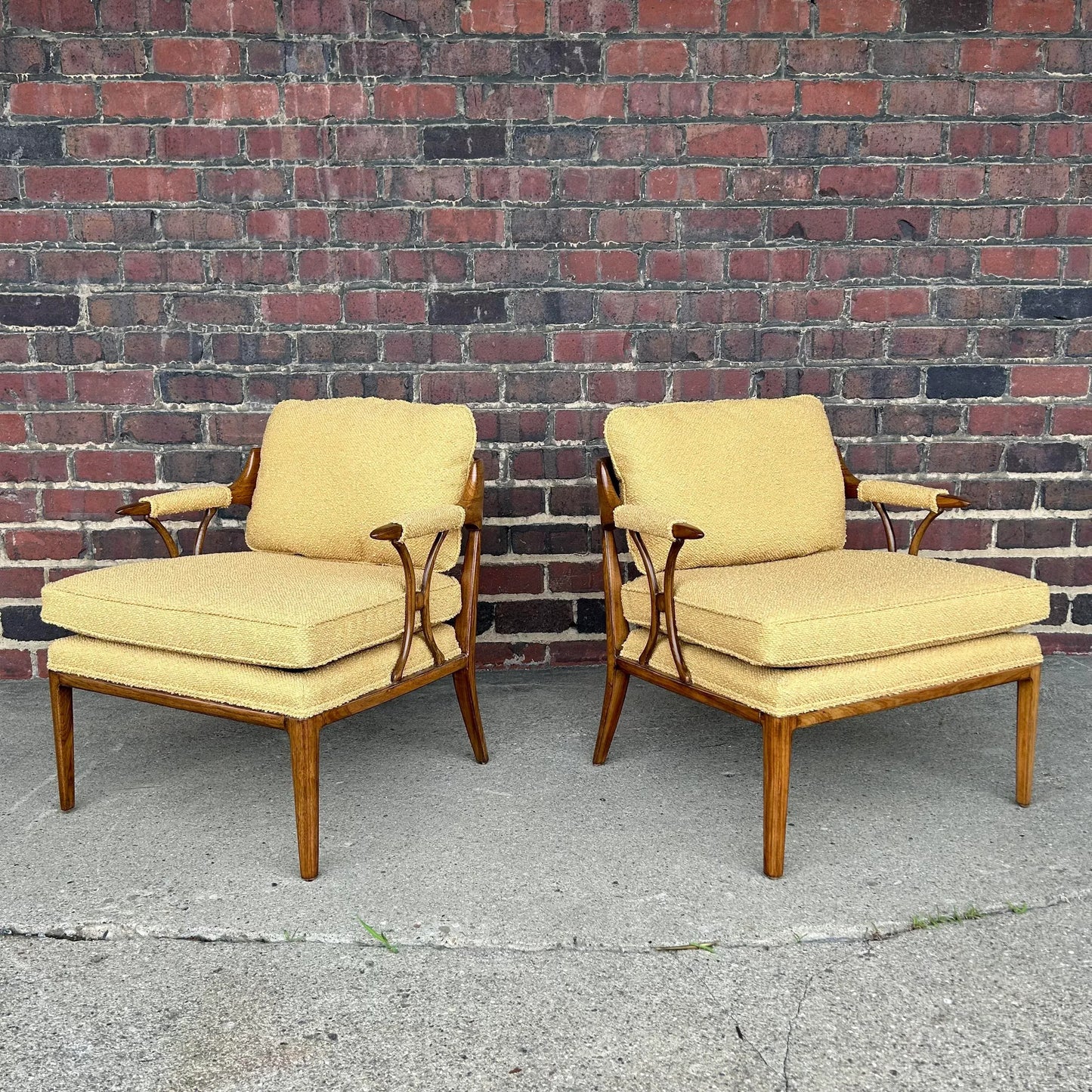 Pair of Tomlinson Sophisticate Arm Chairs for Erwin Lambeth
