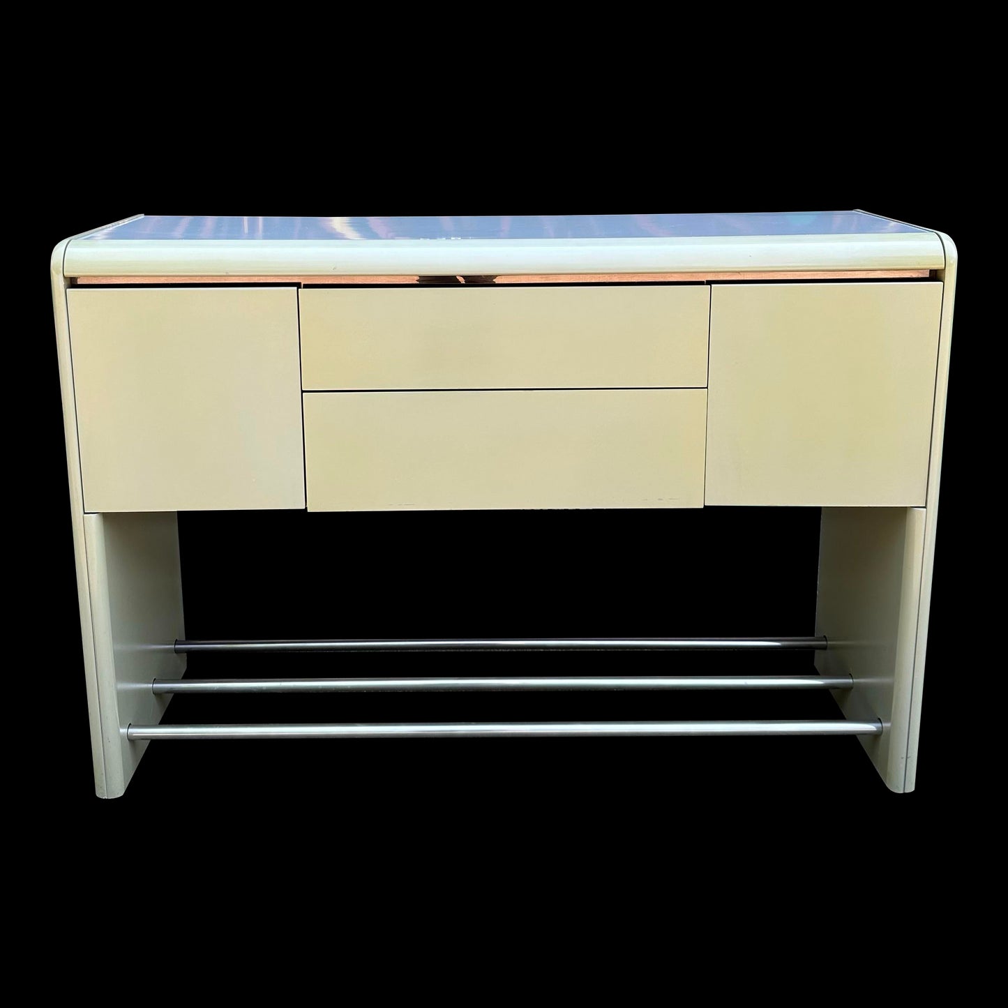 Lane Postmodern 1980s Console Table Sideboard