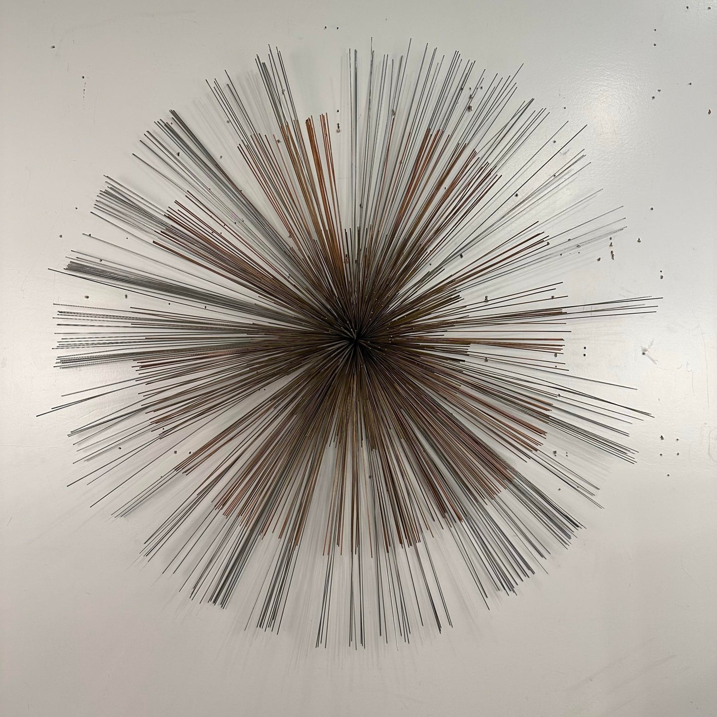 Mid Century Modern Curtis Jere Metal Starburst Wall Sculpture