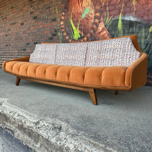 Mid Century Modern Pearsall Style Sofa