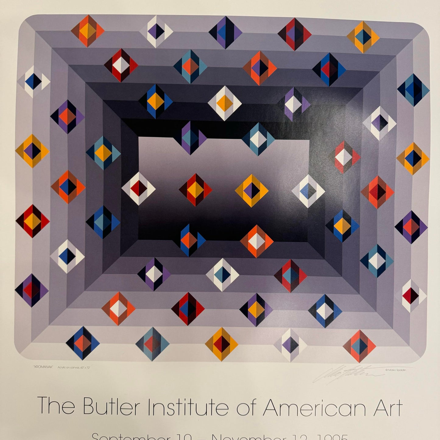 Marko Spalatin Retrospective Print Butler Institute of American Art 1995 Signed