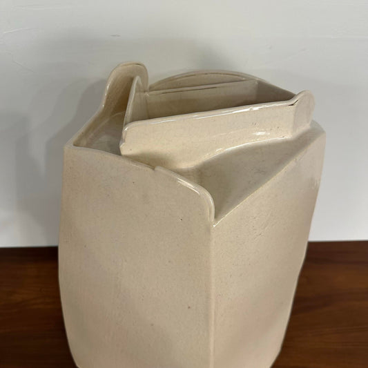 Large Ceramic Abstract Slab-Made Sculpture