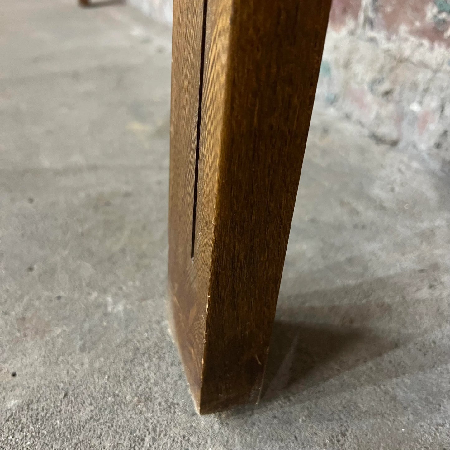 Mid Century Modern Full Size Headboard Walnut Brass Trim