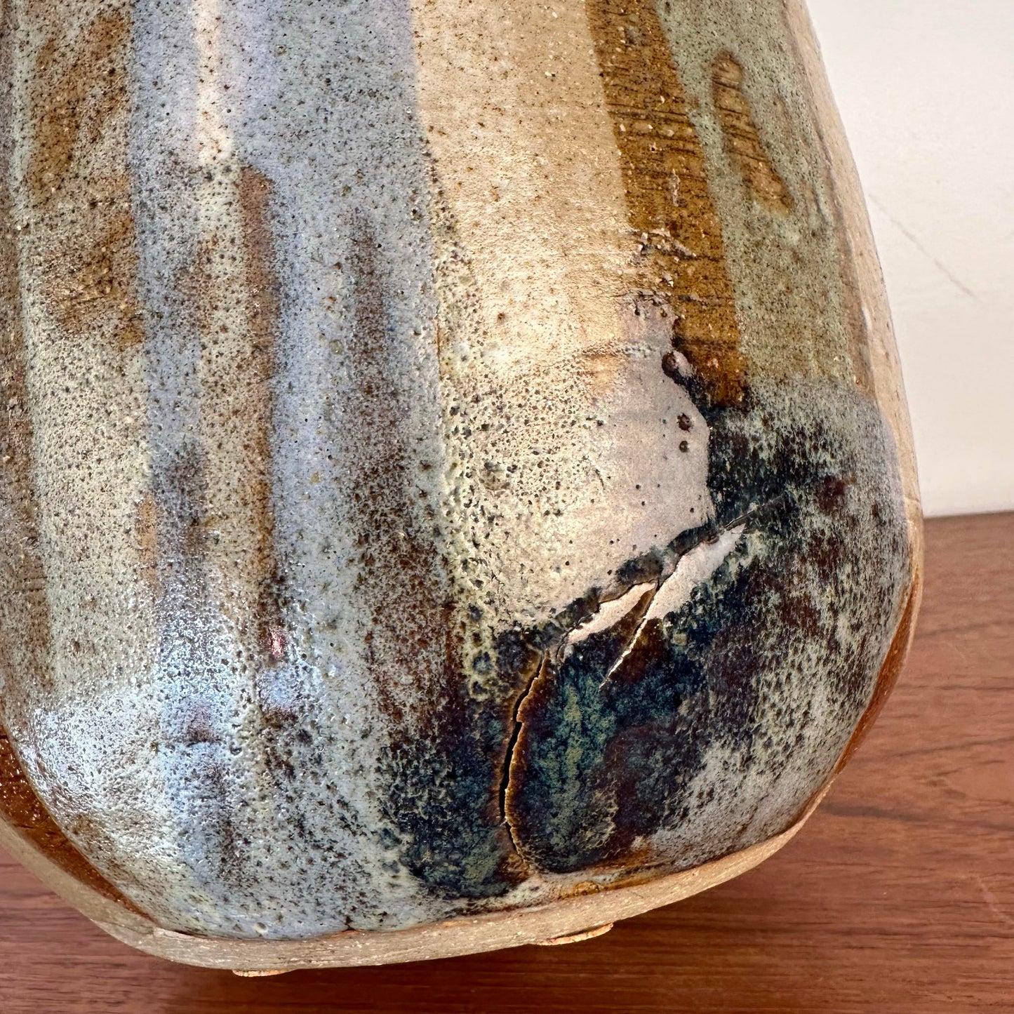 Studio Made Glazed Ceramic Vessel Signed