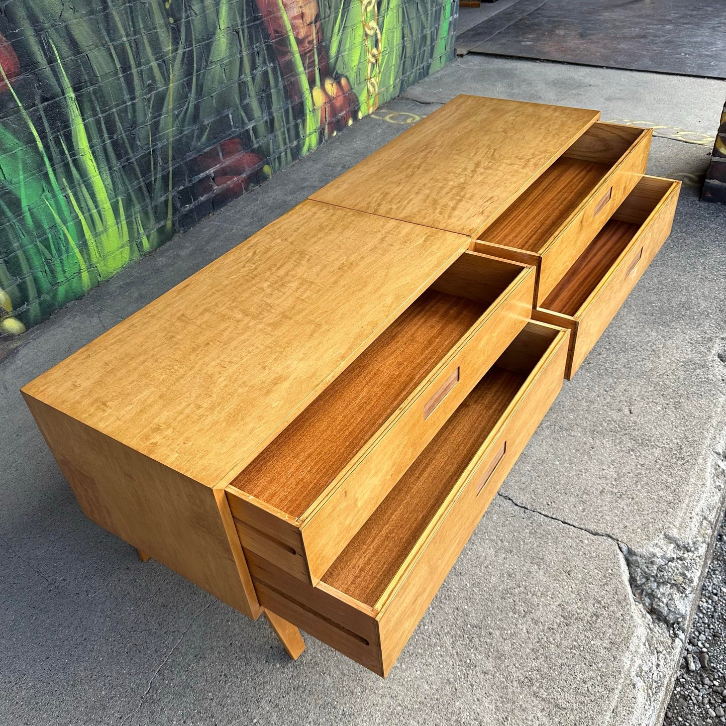 Mid Century Modern Clifford Pascoe Low Cabinet Dresser