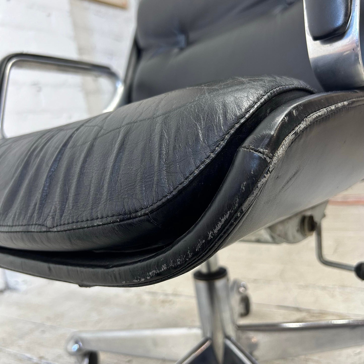 Jean Gillon Mid-Century Modern Office Chair Brazillian Leather