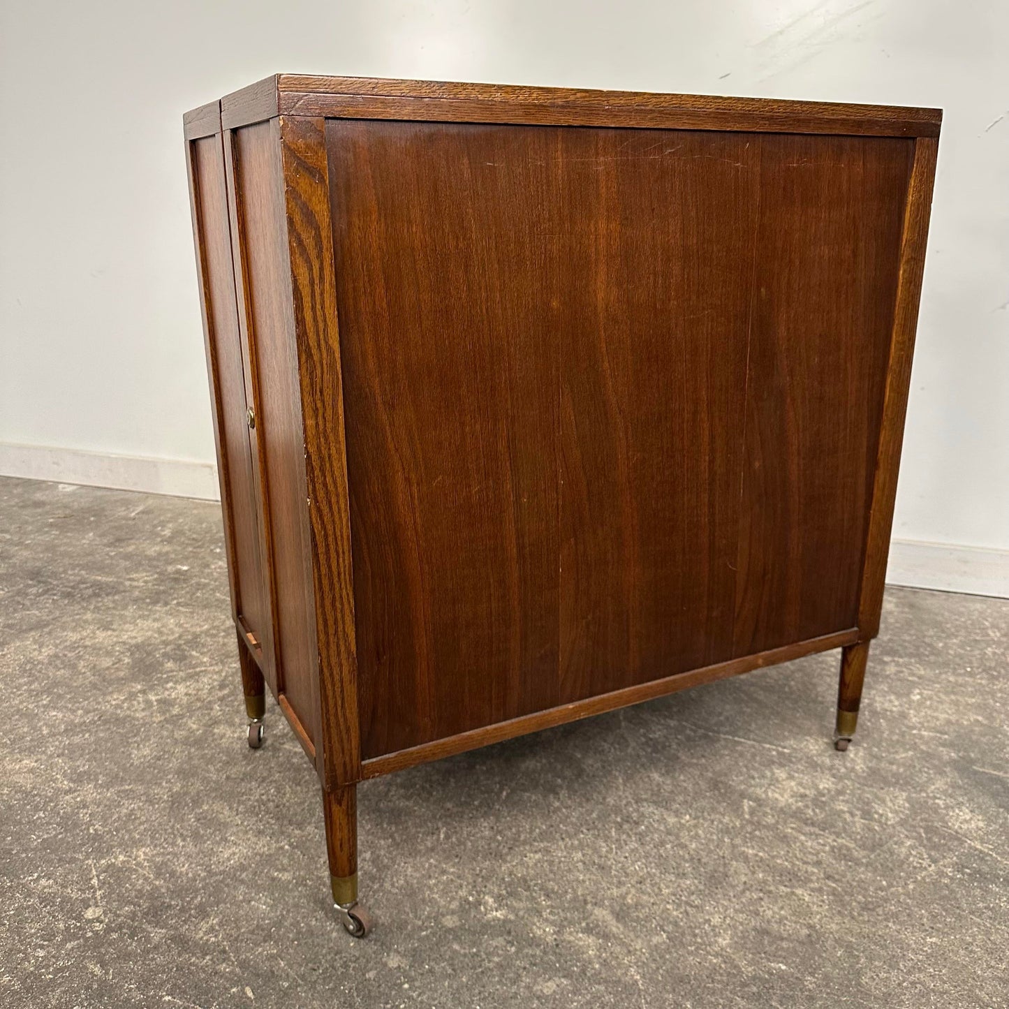 Mosaic Tile Folding Bar Cart by Henry Glass for Saginaw Furniture