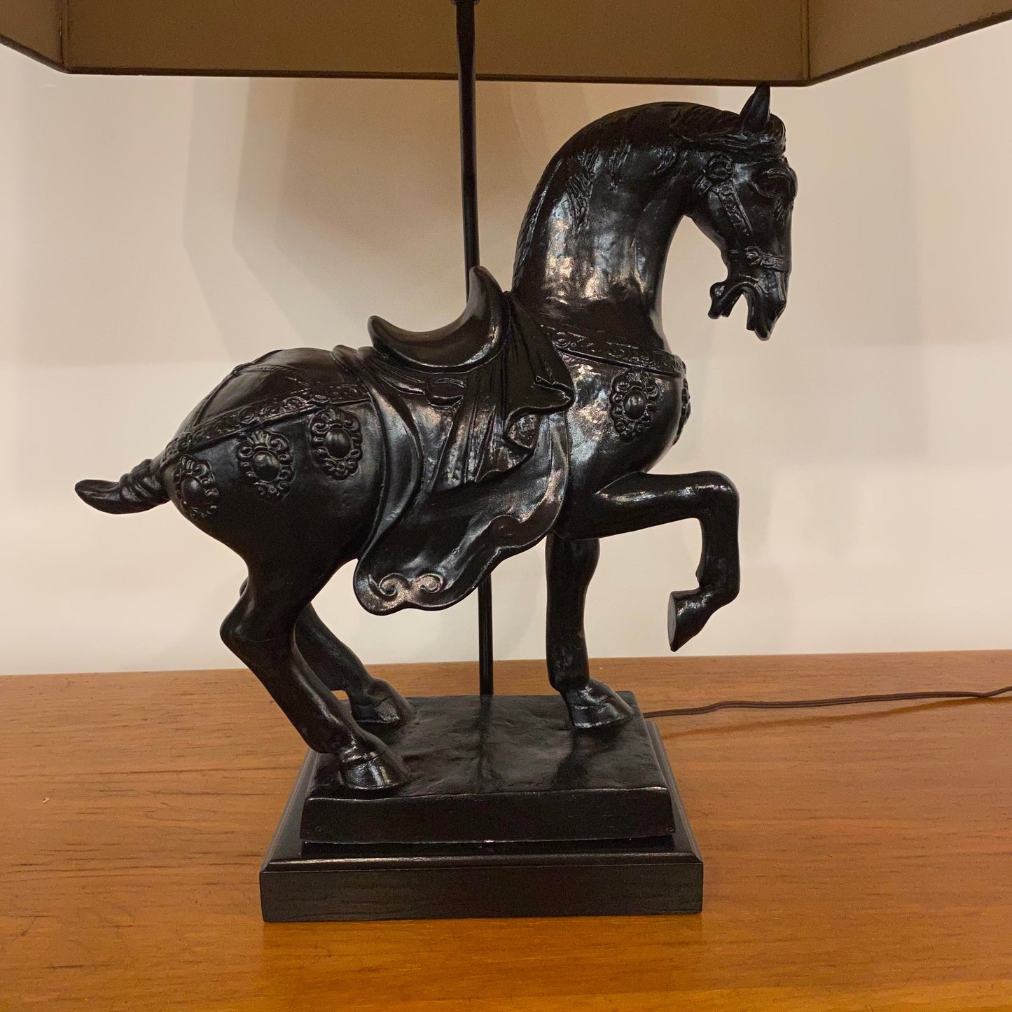 1960s Mid-Century Modern Fredrick Cooper Horse Table Lamp