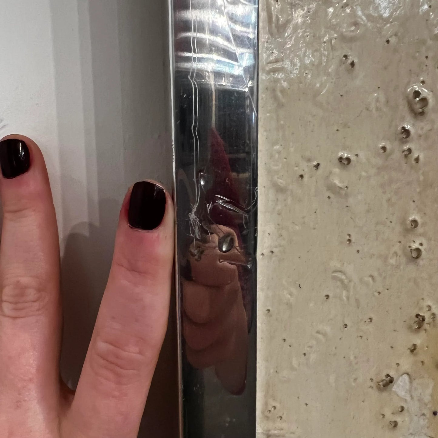 Purple and Green Abstract Painting Late Century