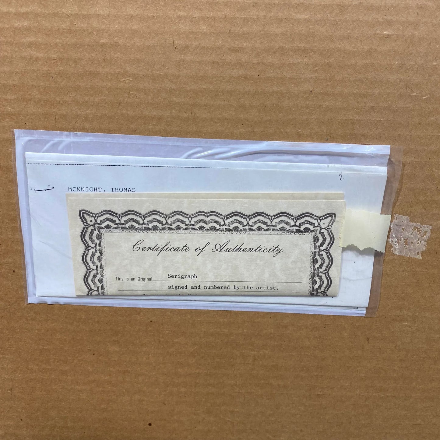 Thomas McKnight Serigraph Framed