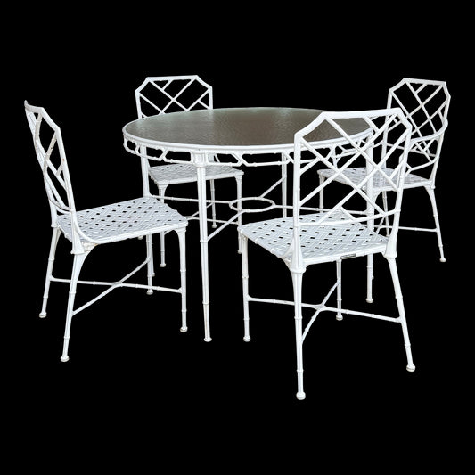 Brown Jordan Calcutta Round Dining Table and Chair Set