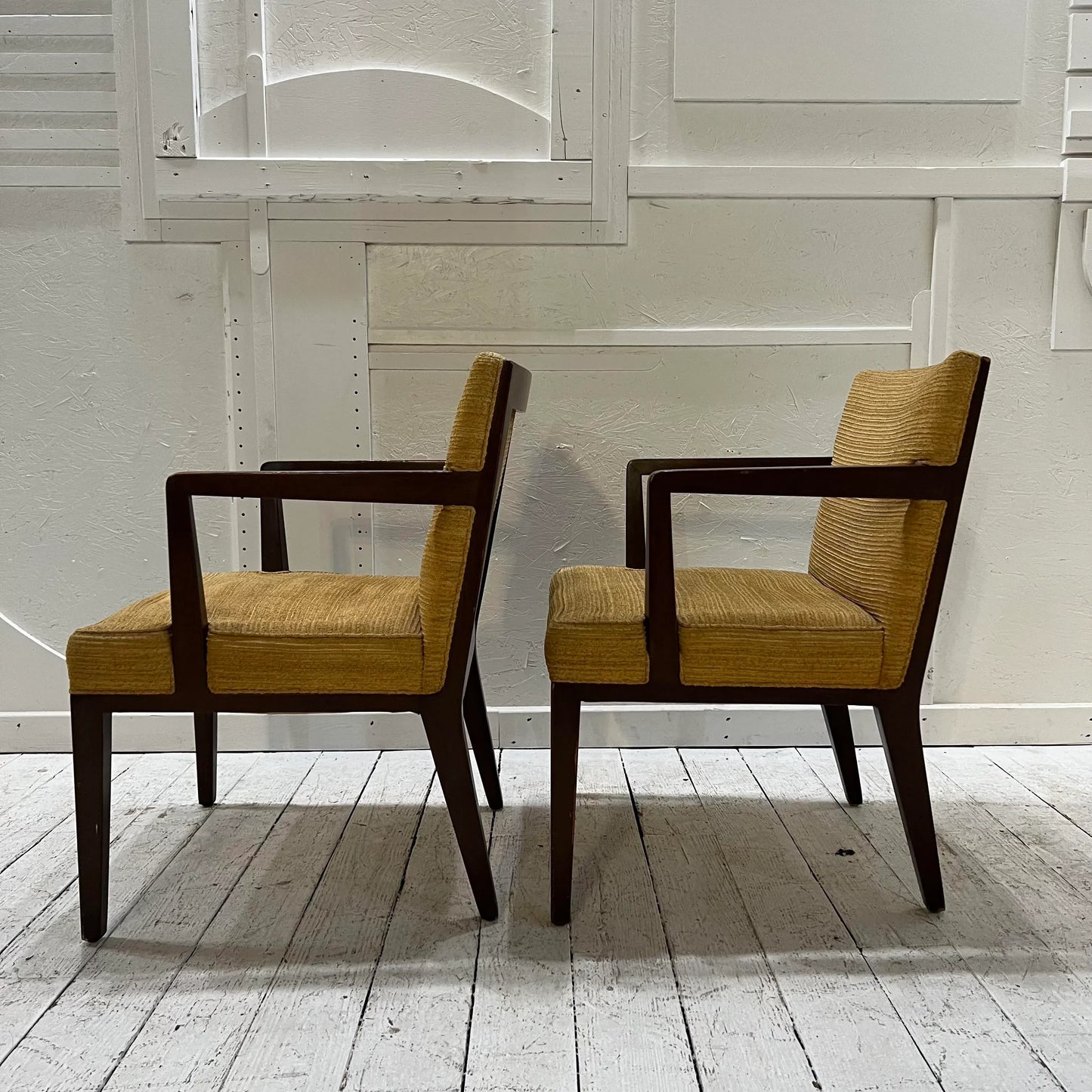 Mid Century Modern Pair of Dunbar Arm Chairs
