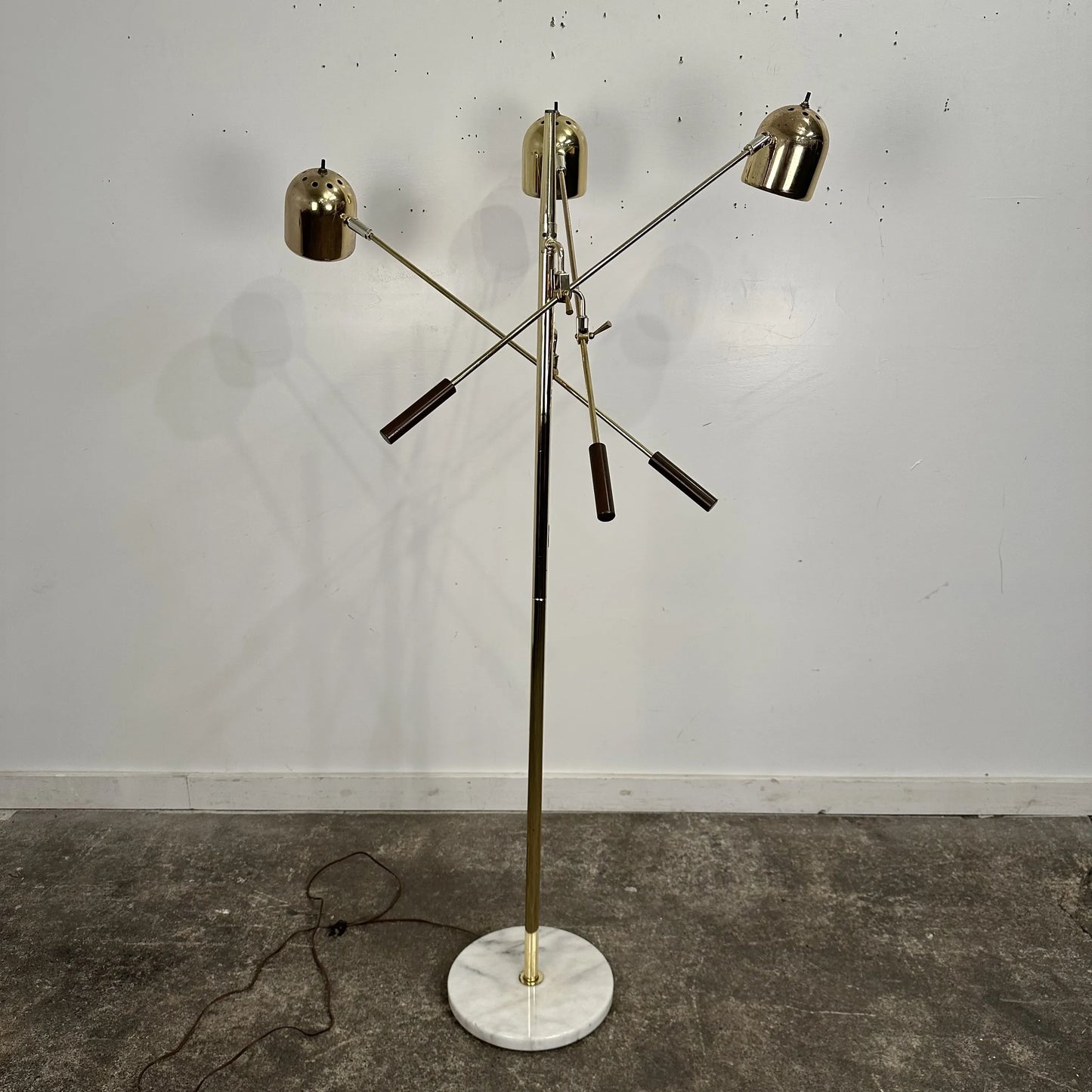 Triennale Style Brass Floor Lamp