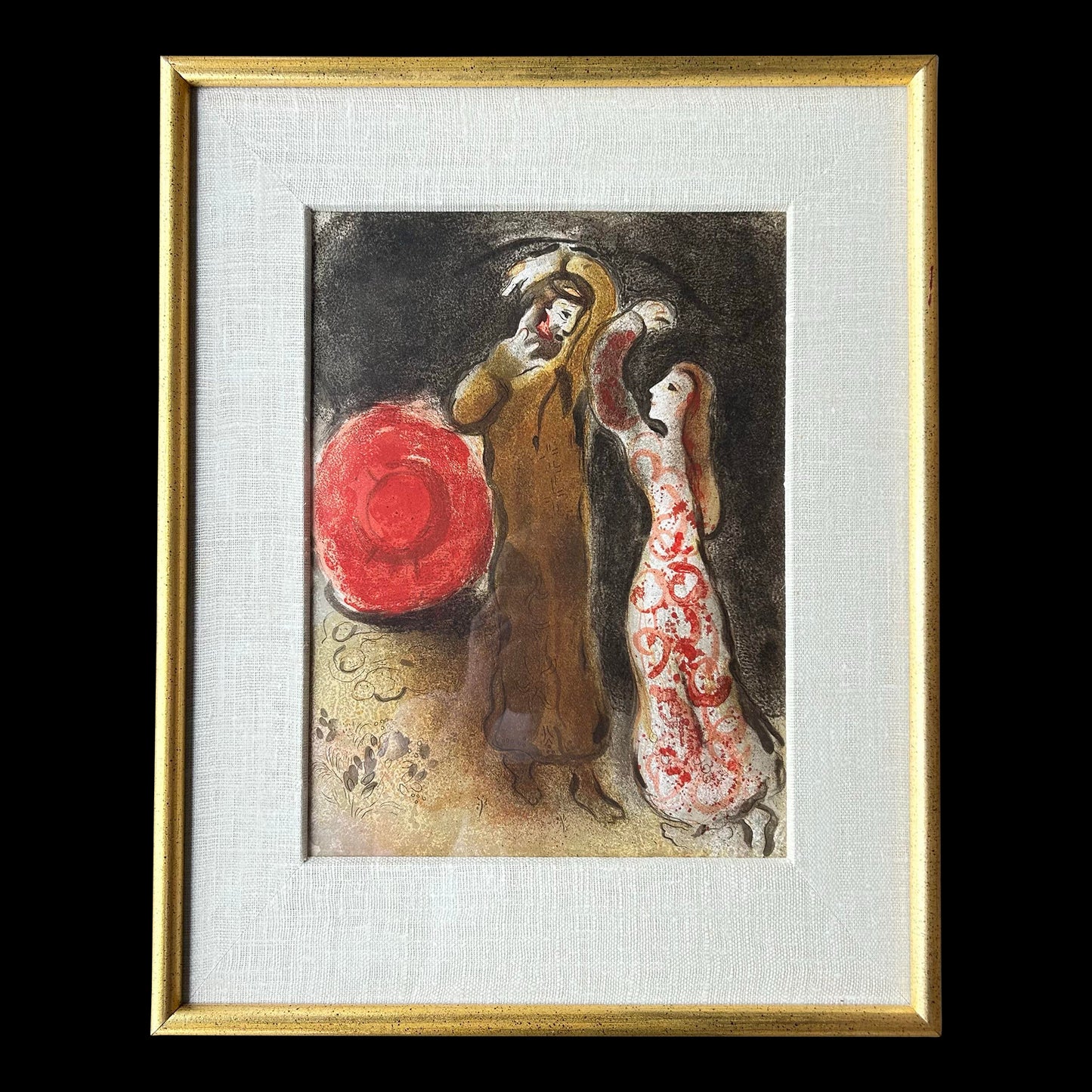 Marc Chagall "Meeting of Ruth and Boaz" Oringal Lithography