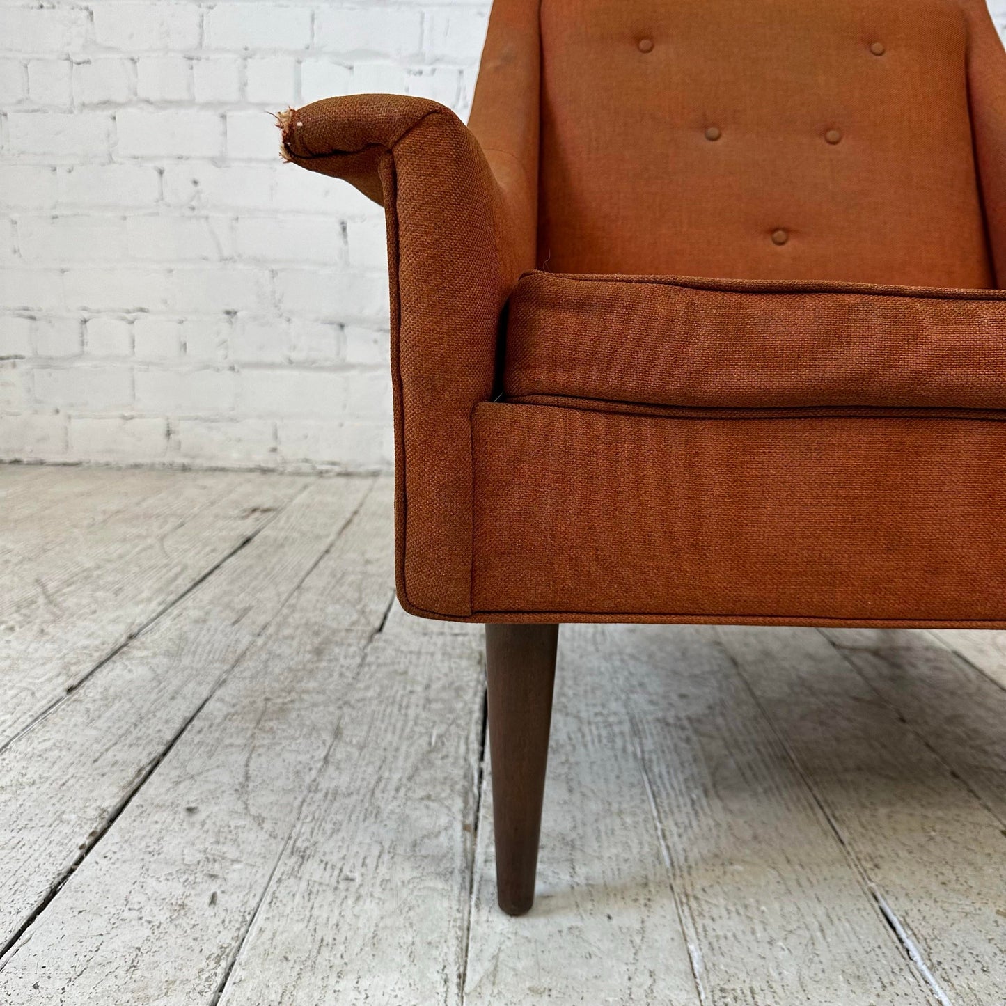 Mid 20th Century Selig Lounge Chair and Ottoman