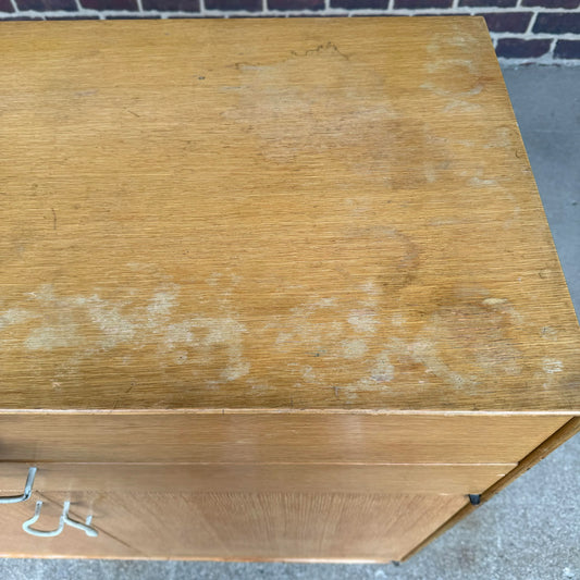 George Nelson for Herman Miller Thin Edge Prototype Cabinet Hairpin Leg