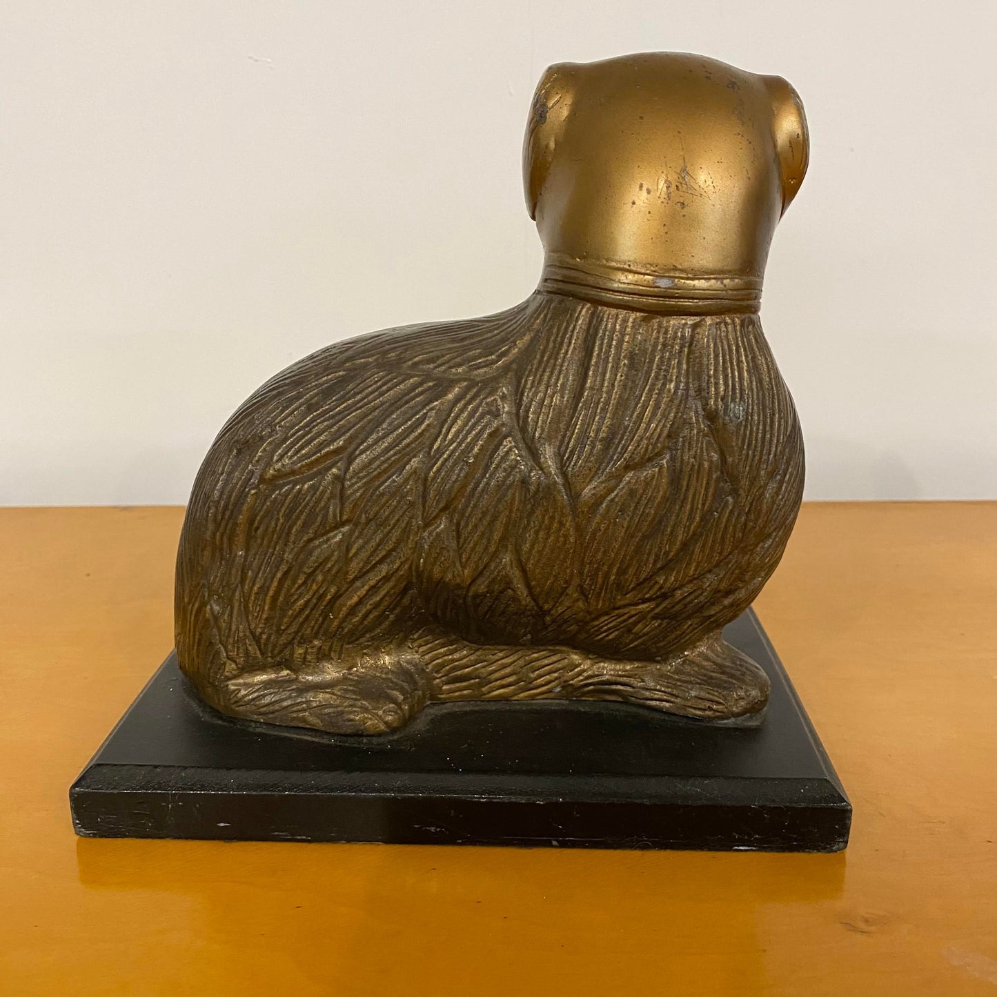 Mid Century Modern Brass Figure Dog