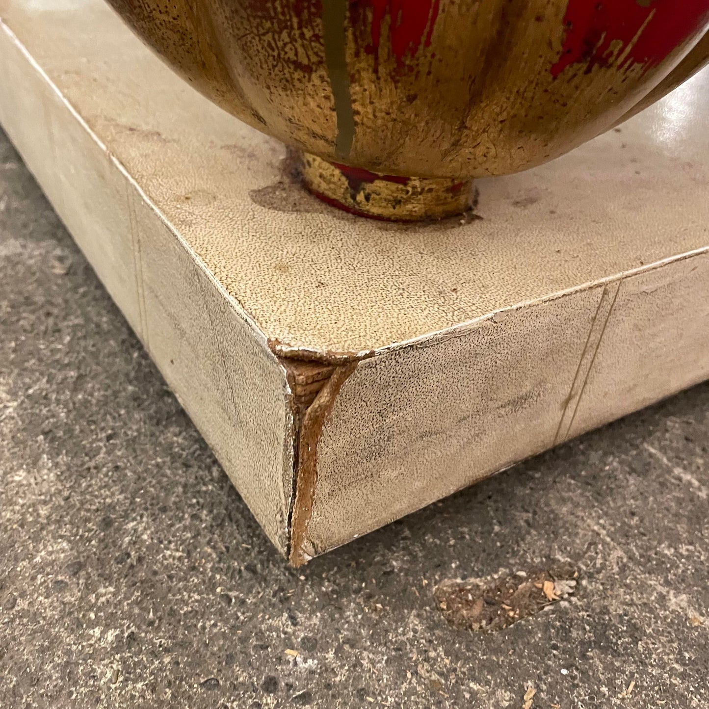 1980s Leather Wrapped Coffee Table