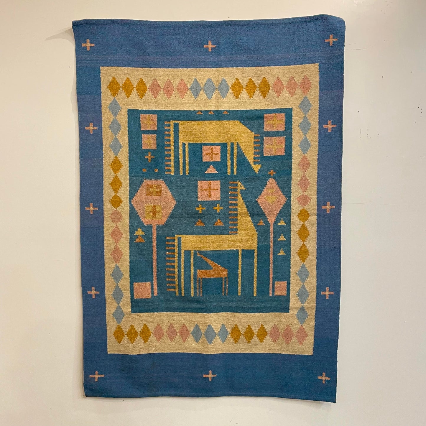 Large Mid-Century Modern Tapestry Rug