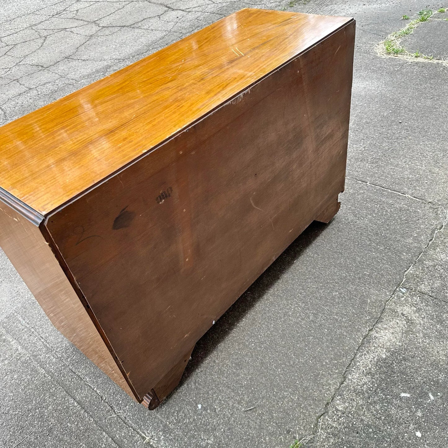 Art Deco Rosewood Waterfall Edge Chest of Drawers