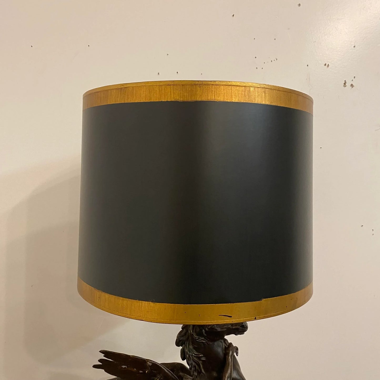 Emile Picault Bronze Sculpted Pegasus Lamp