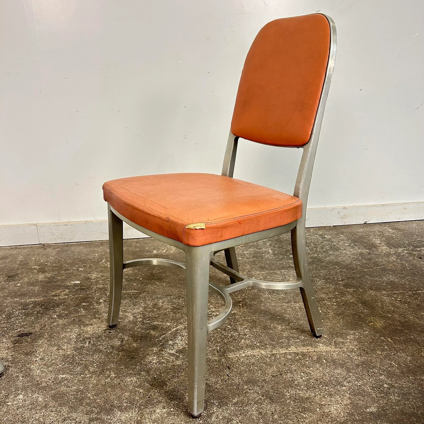 Set of 4 Rare Design GoodForm Aluminum Chairs Industrial Art Deco