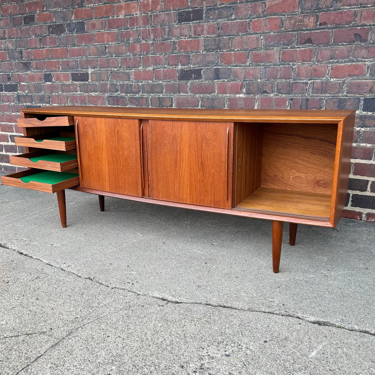 Danish Modern Credenza by Svend Aage Madsen for Hp Hansen Mobelindustries