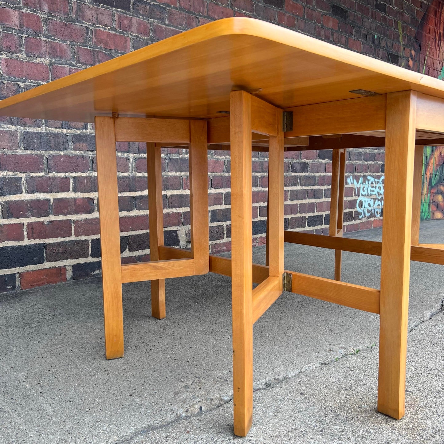 Edward Wormley for Drexel Dining Table Drop Leaf Gate Leg Precedent Line