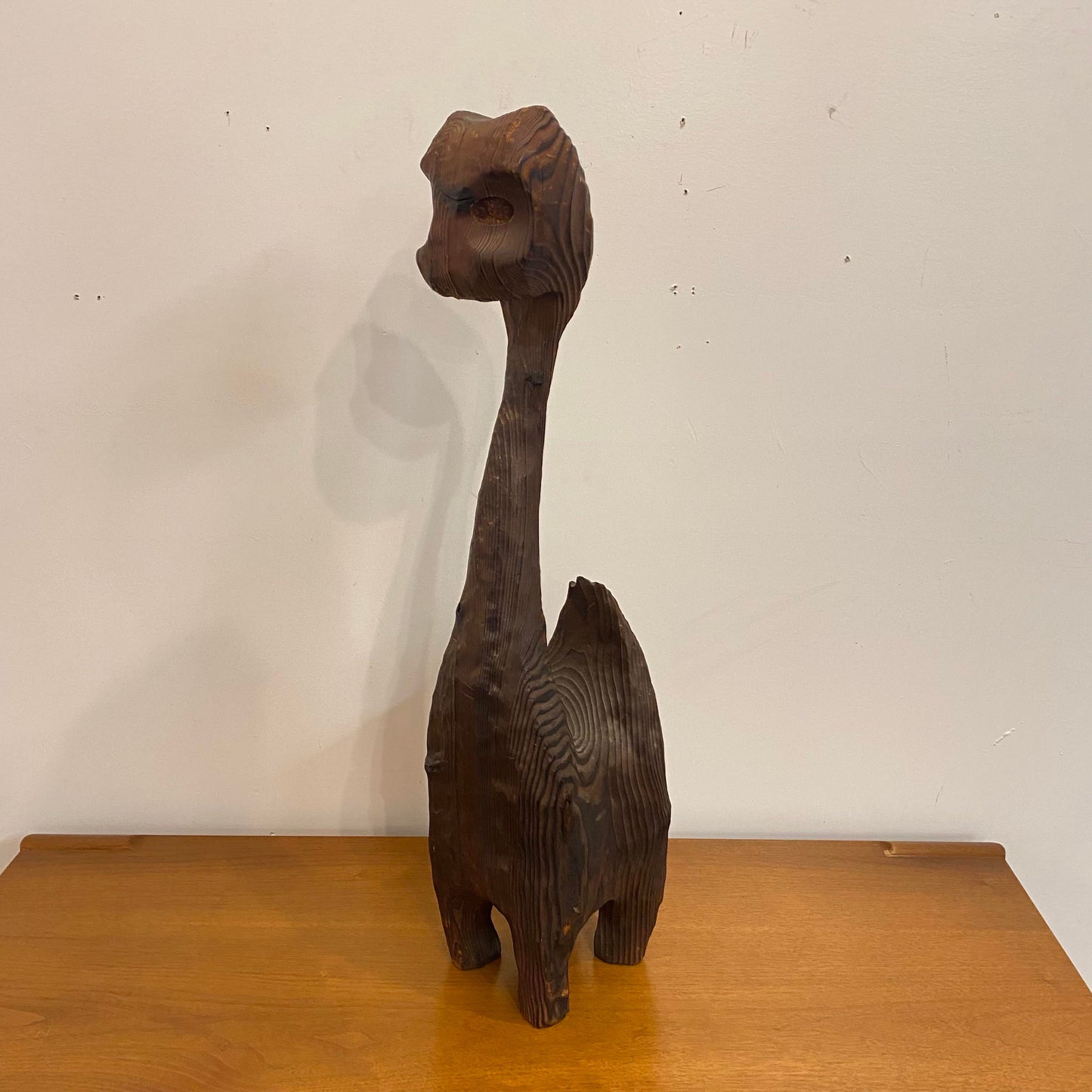 1960s Mid-Century Modern Witco Wood Carved Cat