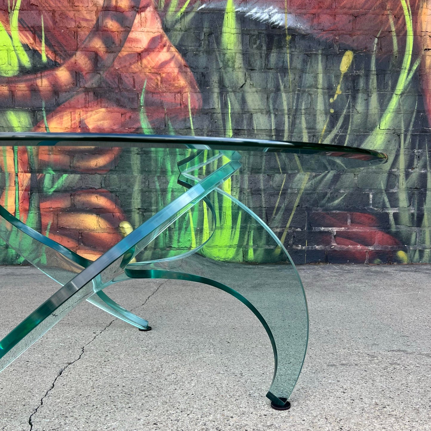 Knut Hesterburg Rare Glass Propeller Coffee Table