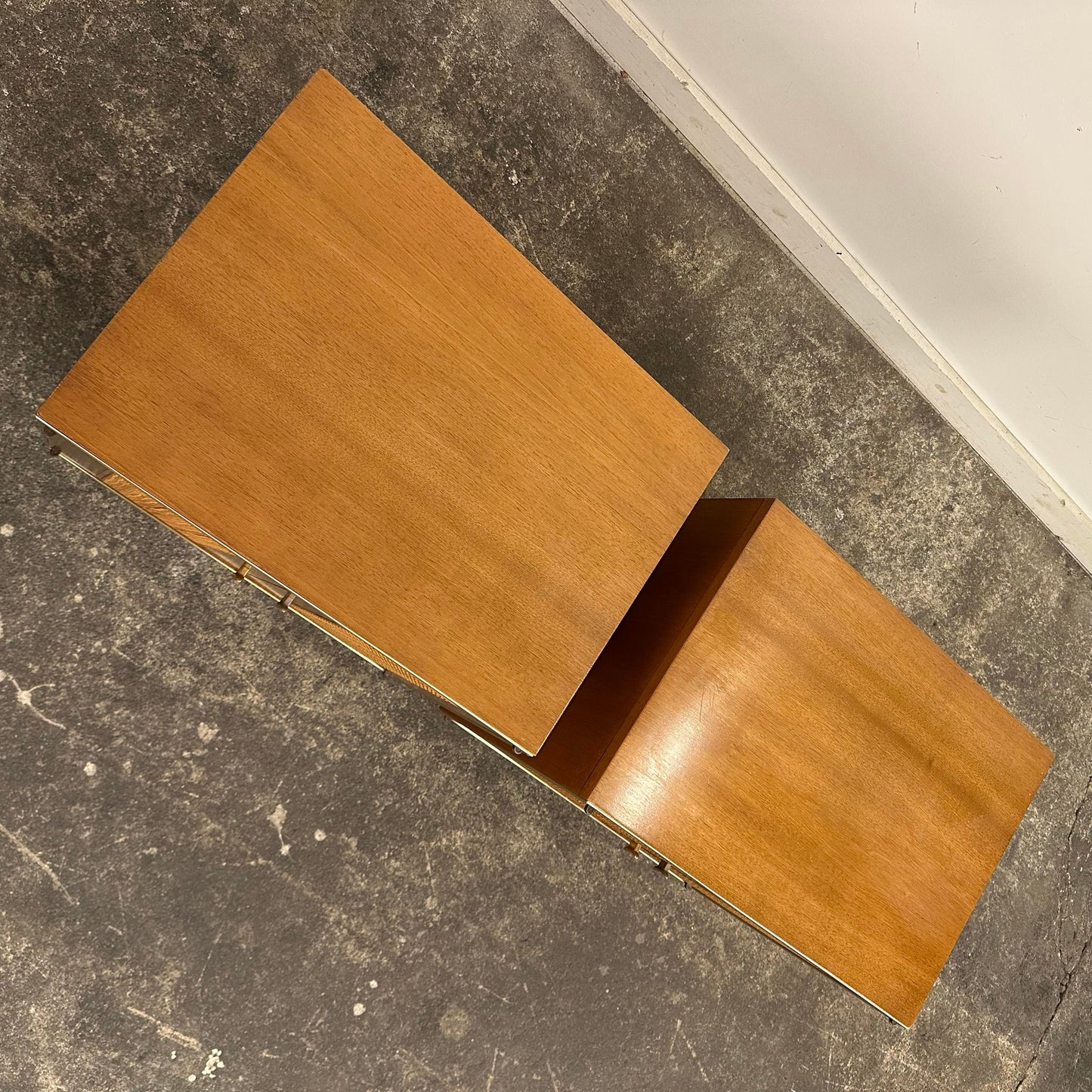 Rway Pair of Nightstands With Caned Doors